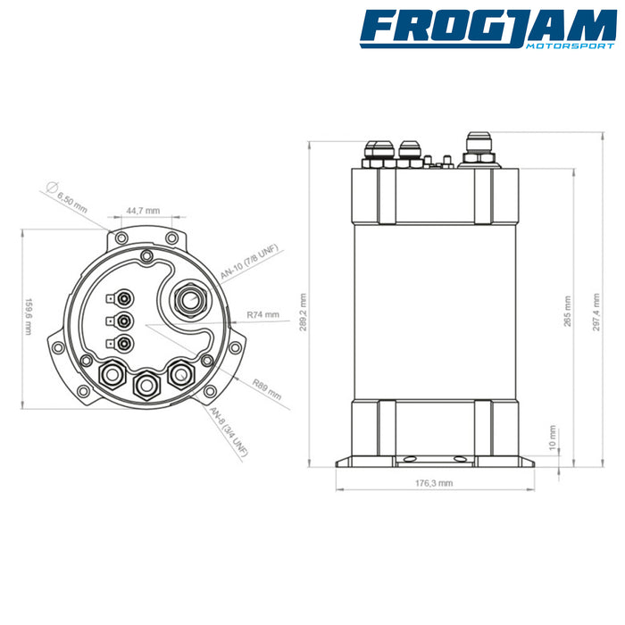 Nuke Performance | Fuel Surge Tank 3 Litre Swirl Pot for Ti Automotive (Walbro) GST 450 / 520