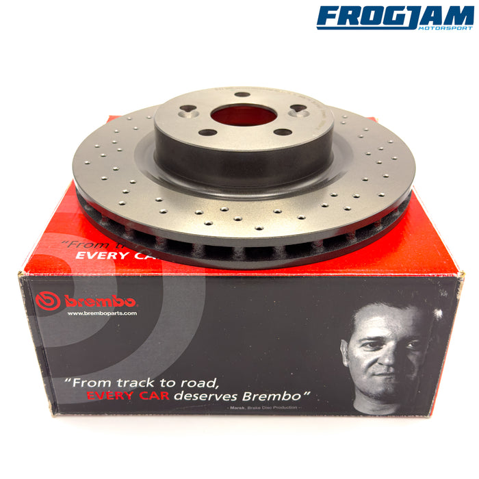 Brembo XTRA Front Brake Discs Drilled, HC & UV Coated | Renault Clio Mk3 RS | Megane Mk2 RS