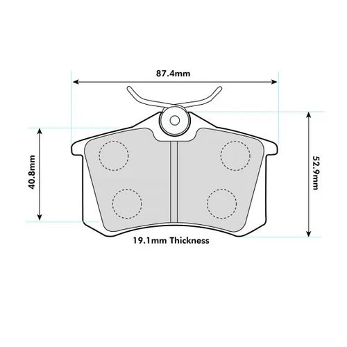 PBS Performance Rear Brake Pads | Renault Clio 197 & 200 | Mk3 RS