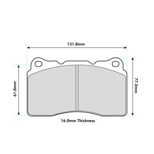 PBS Performance Front Brake Pads | Renault Megane 250, 265 & 275 | Mk3 RS