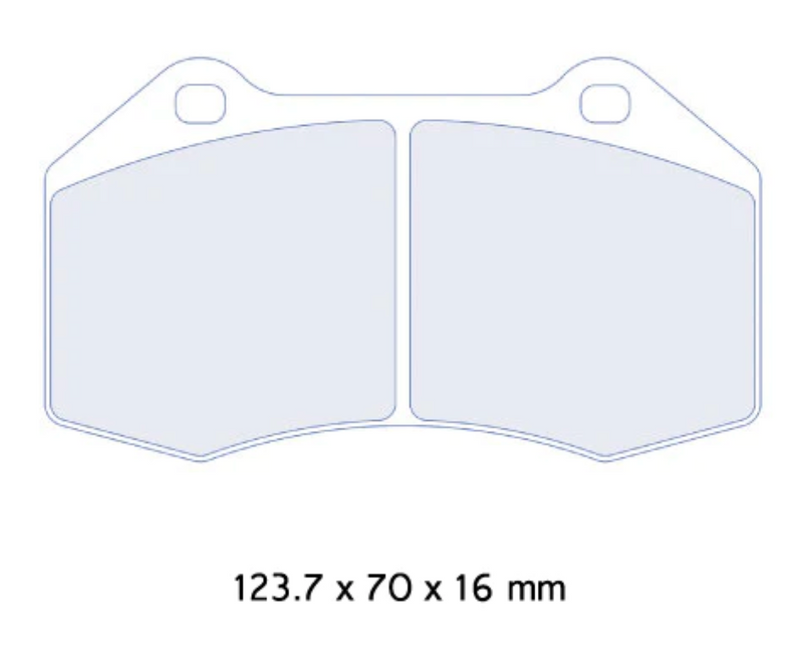 CL Brakes 4098 Front Brake Pads | Renault Clio 197 200 Mk3 RS | Megane Mk2 RS