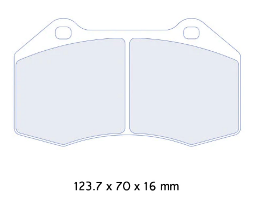 CL Brakes 4098 Front Brake Pads | Renault Clio 197 200 Mk3 RS | Megane Mk2 RS