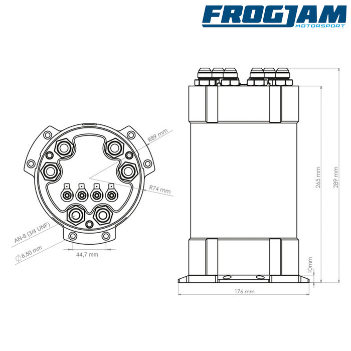 Nuke Performance | Fuel Surge Tank 3 Litre Swirl Pot for Internal Pumps