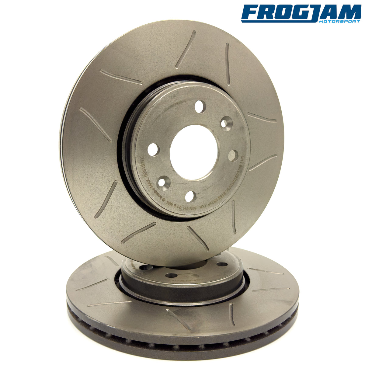 Brembo Front Brake Discs MAX Grooved HC & UV Coated | Renault Clio Mk2 ...
